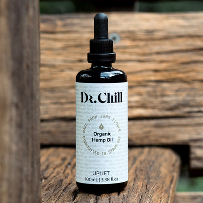 Dr Chill Organic Hemp Oil Byron Bay Uplift Bottle